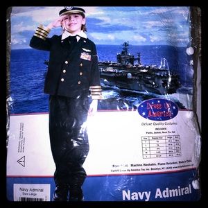 NWT Boys Navy Admiral costume